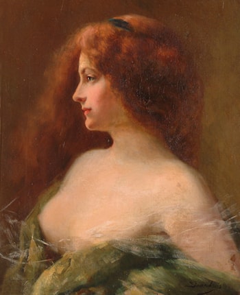 Portrait of a Brunette Woman